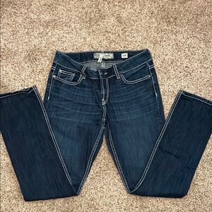 BKE Blue Straight Leg Jeans Classic Denim